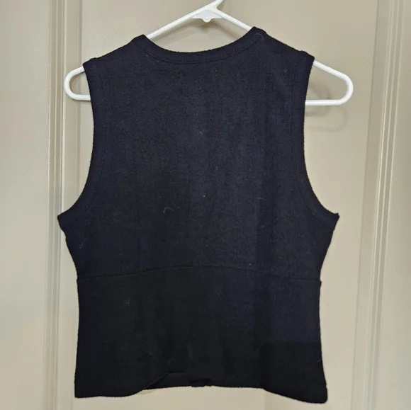 Madewell Black Sleeveless Button-Down Shirt medium - Picture 4 of 4